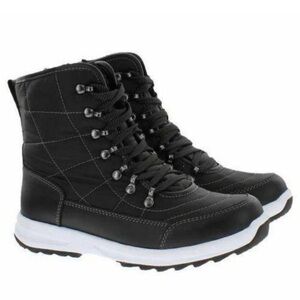 WEATHERPROOF Black & White Waterproof Ankle Boots, Size: 6, EUC